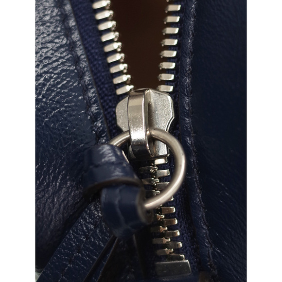 Gucci GG Marmont Quilted Small Shoulder Bag Navy x White - Picture 9 of 9